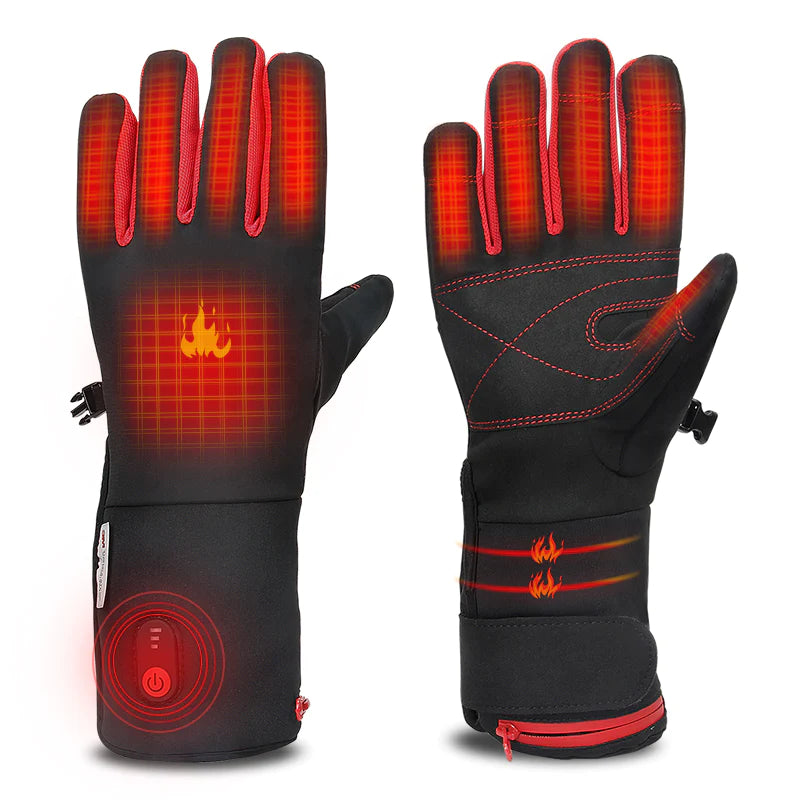 Heated Glove- Rechargeable Electric Finger Touch Screen Thin Heated Gloves Liners