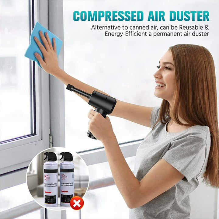 Compressed Air Duster, Mini Air Blower, 100000 RPM