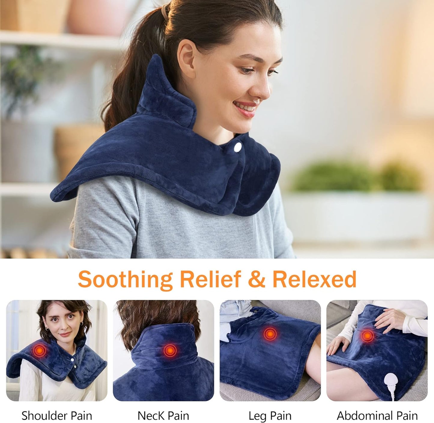 Weighted Portable Heating Pad for Neck and Shoulder